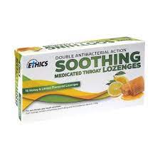 Ethics Soothing Medicated Lozenges (16) ) Honey and Lemon 